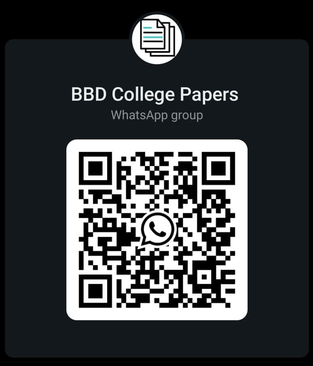 BBD College Papers WhatsApp Group QR Code