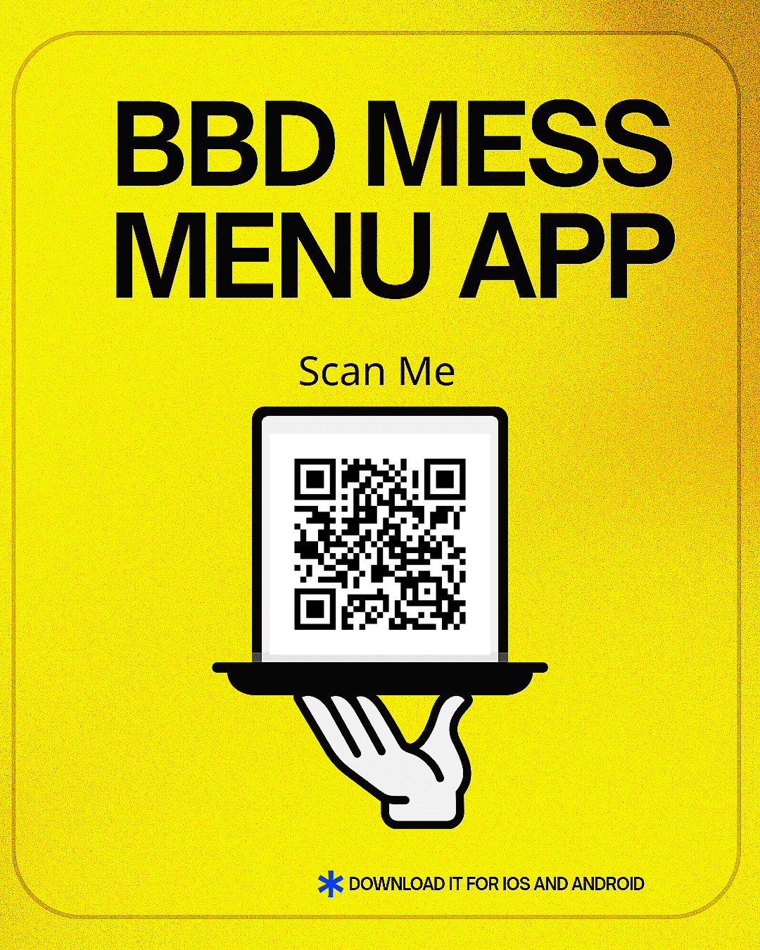 QR code for BBD Mess Menu
